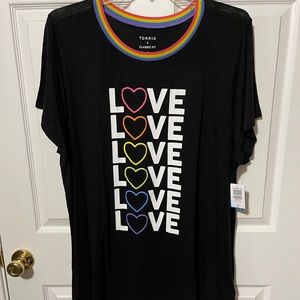 Torrid 4 Pride collection tee